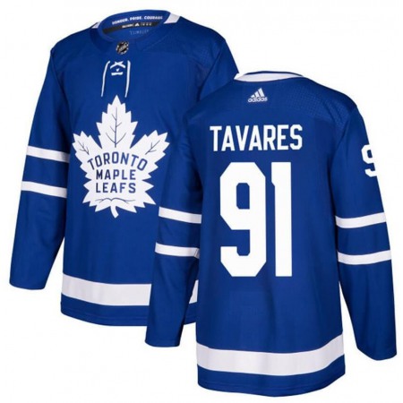 Men's  Toronto Maple Leafs #91 John Tavares Blue Stitched NHL Jersey