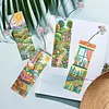 12 pi&egrave;ces DIY kits de marque-pages en forme sp&eacute;ciale de diamant avec pompons, kits d&rsquo;art en diamant, signets, kits de marque-pages en strass pour adultes lisant des cadeaux, amoureux des livres