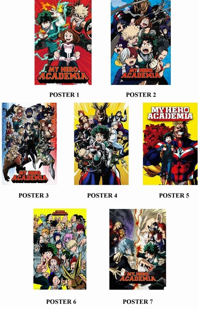 MY HERO ACADEMIA - ANIME - 7 Photo Poster painting POSTERS - PRINTS - INSERTS FOR FRAMING