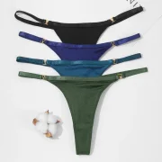 Curesgood Women Thongs Seamless Underpants Panties Sexy V-Waist Sport Thongs Low Rise Breathable G-string Women Ultra-thin Thong Underwear