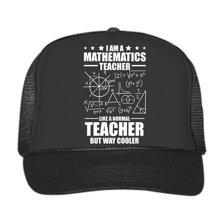 Eagerlys I AM A Mathematic Teacher Mesh Cap