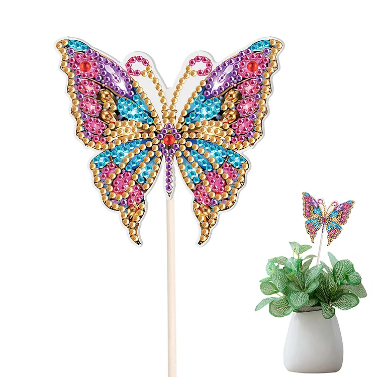 Special Shape Butterfly DIY Diamond Art Stakes for Indoor Outdoor (HDY001) gbfke