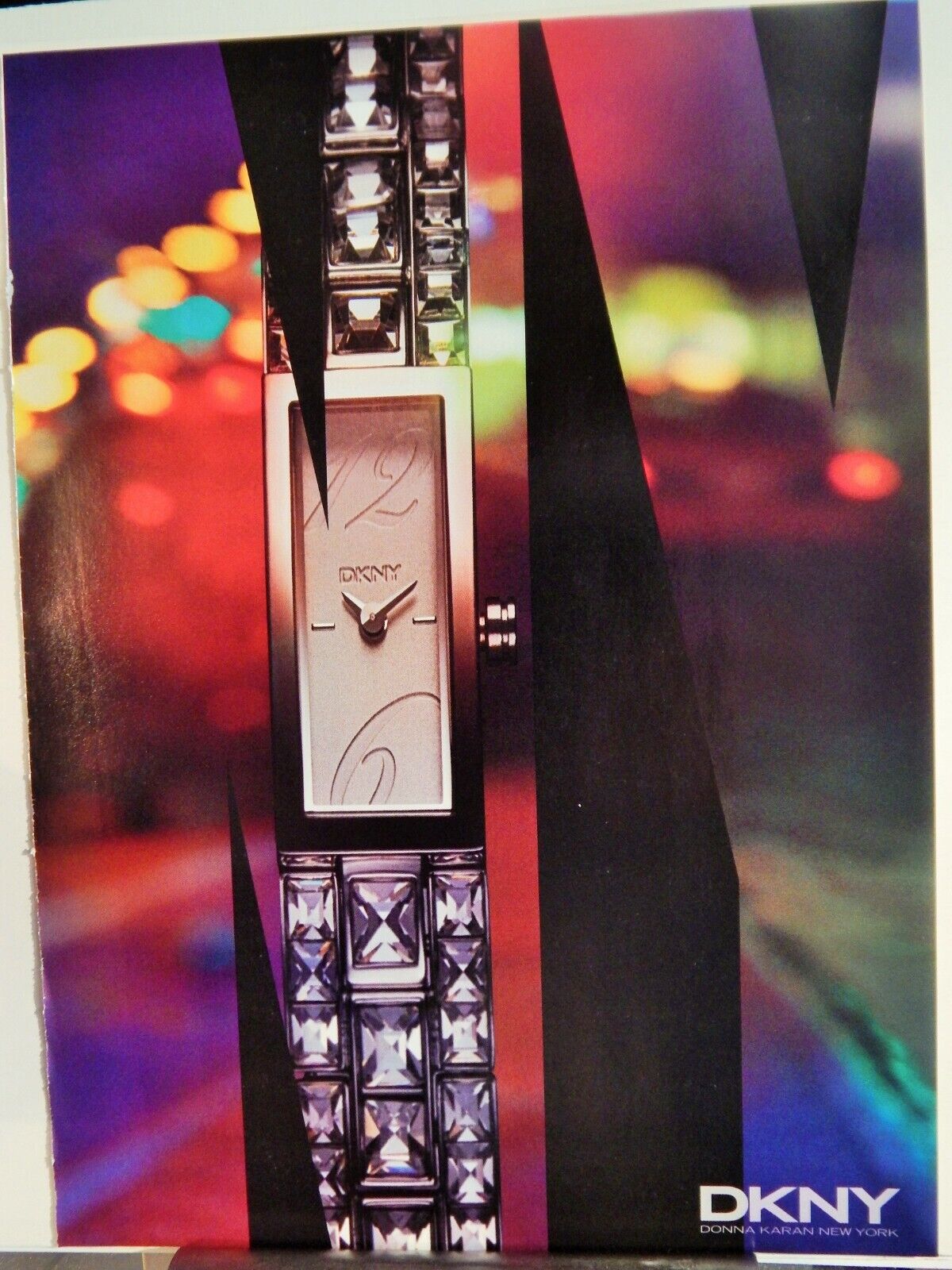 DKNY FINE LADIES TIMEPIECE 2007 VTG Photo Poster painting AD, RARE EPHEMERA