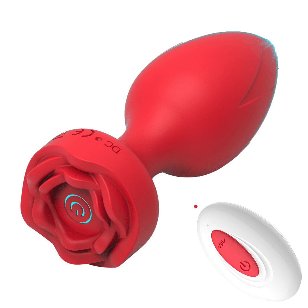 Rosebud App Remote Control 10 Frequency Vibration Rose Anal Vibrator By Rose Toy