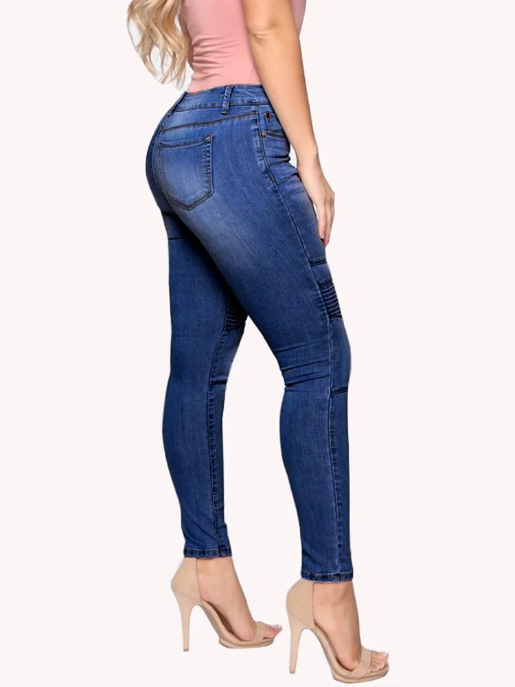 Casual Washed Slim Fit Stretch Jeans