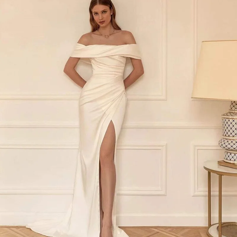 Women Dresses for Party and Wedding Evening Dress Robe Prom Gown Elegant Gowns Formal Long Luxury Suitable Request Occasion 2023