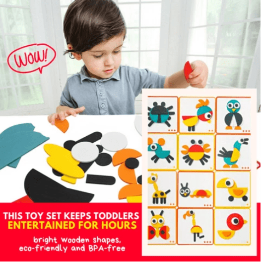 puzzle and read educational blocks