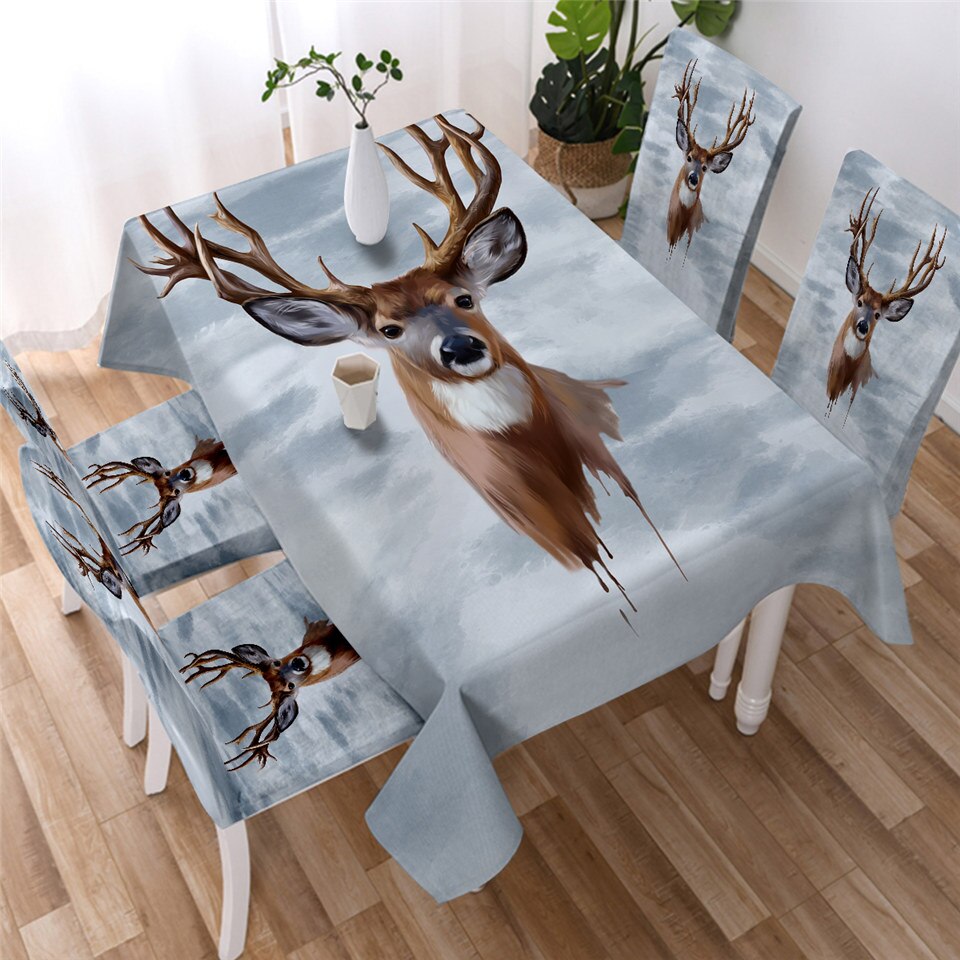 

Floral Elk - Tablecloth Without Chair Cover, 140*180cm, 501 Original