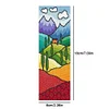 Rainbow Pastoral-11CT Stamped Cross Stitch Bookmark 18*6cm(Double Sided)