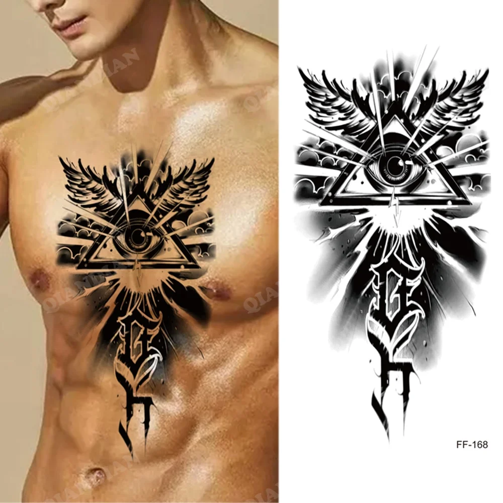 Sdrawing Waterproof Temporary Tattoo Sticker Wolf Lion King Sun Forest Tiger Mechanical Wild Boat Men Body Art Arm Fake Tatoo Women