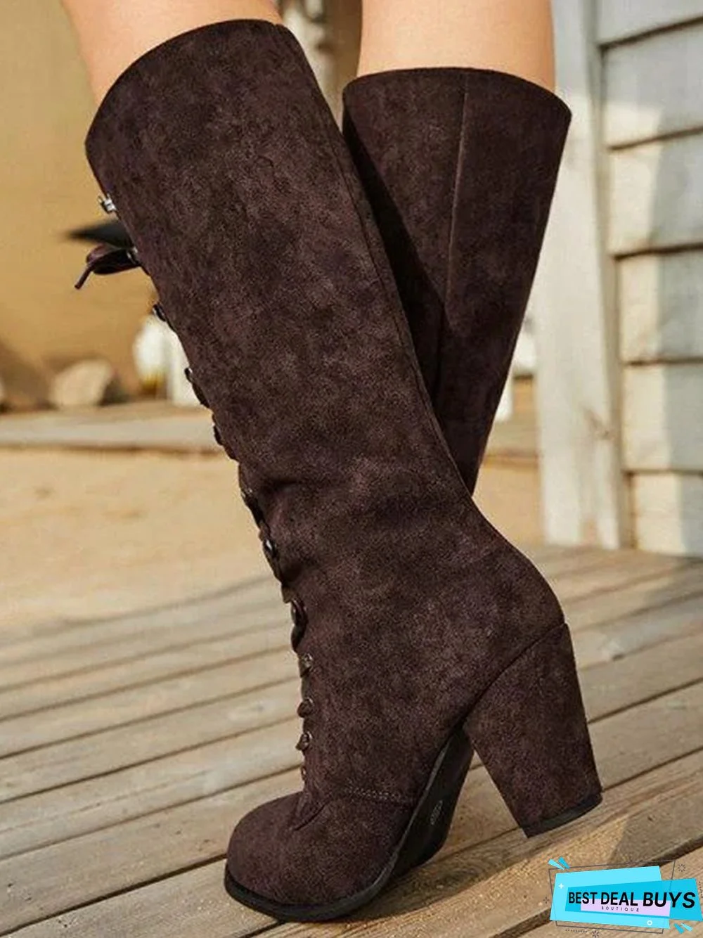 Simple Suede Martin Combat Boots