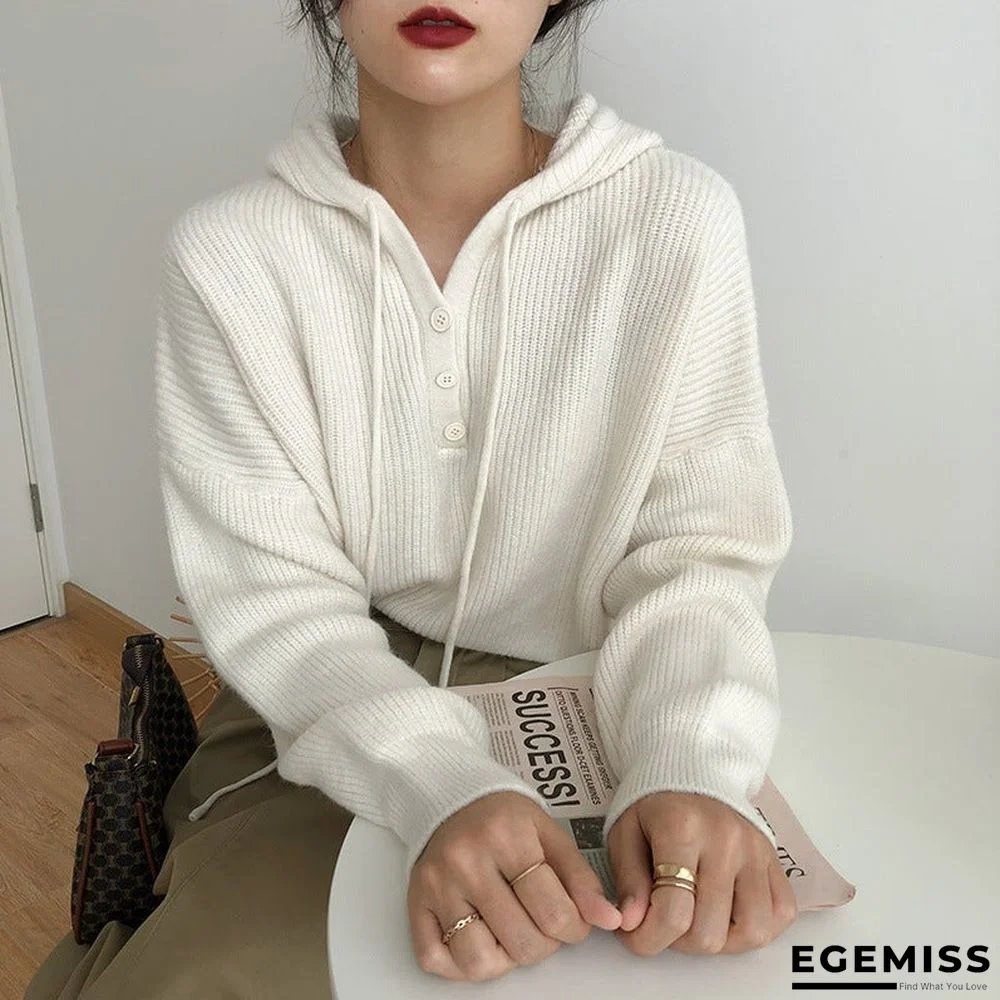 Candy-colored Loose Lazy Hoodie Worn Outside The Wind | EGEMISS