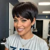 Trendy Layered Pixie Cut Short Wig With Bangs 100% Human Hair | Put On & Go