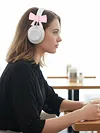 2 Pack Bow Silicone Headset Accessories Silicone Earphone Decorations Coquettish Earphone Attachment Compatible for Tonies Toniebox 2