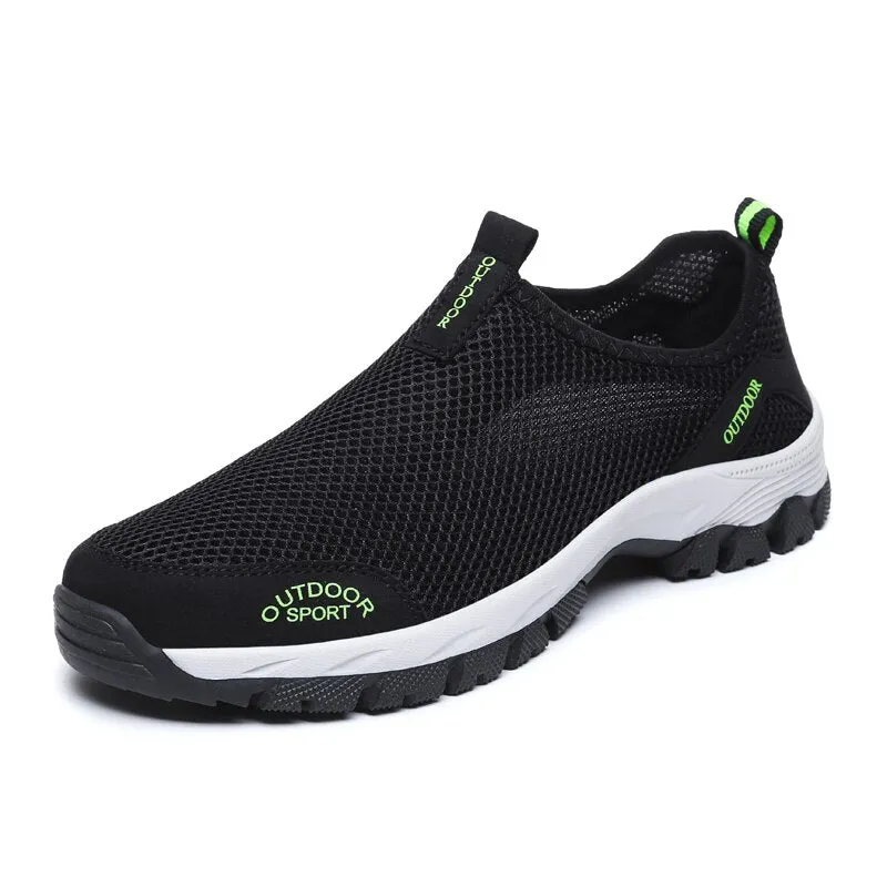 Male Hiking Shoes Mesh Outdoor Men Sneakers Climbing Shoes Casual Breathable Men Sport Shoes Quick-dry Water and  size 39-47