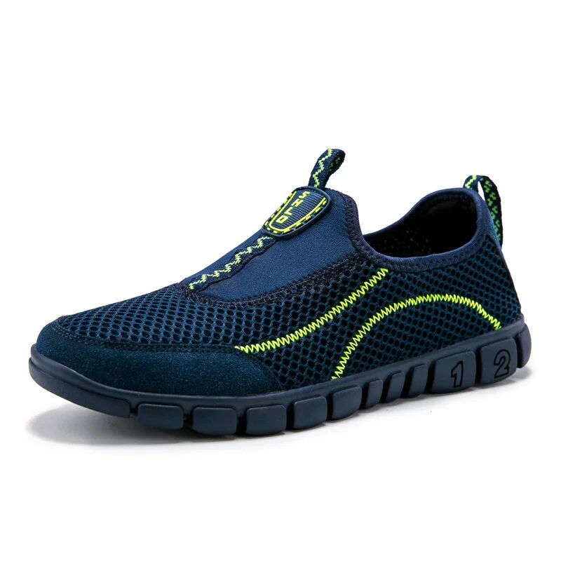 2021 New Aqua Shoes For Men Summer Outdoor Beach Water Shoe Breathable Fishing Wading Upstream Shoes Non-slip Plus Size Sneakers