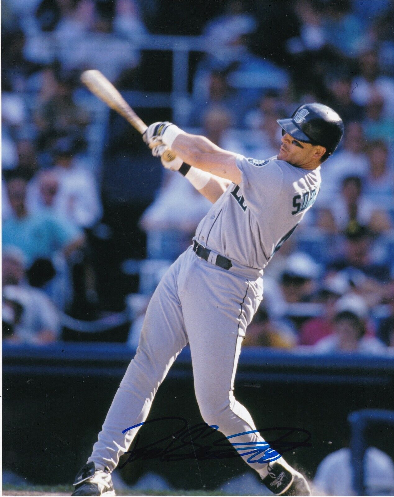 PAUL SORRENTO SEATTLE MARINERS ACTION SIGNED 8x10