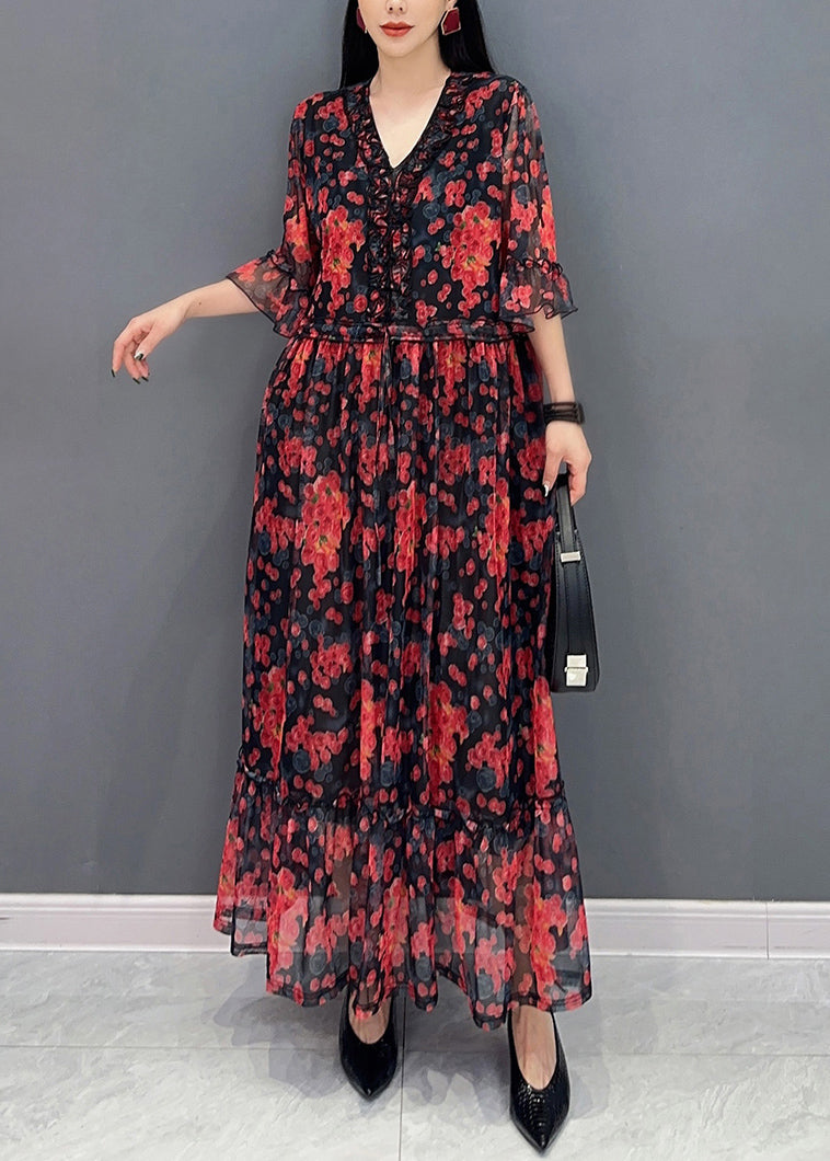 Patchwork Rib Long Sleeve Dress