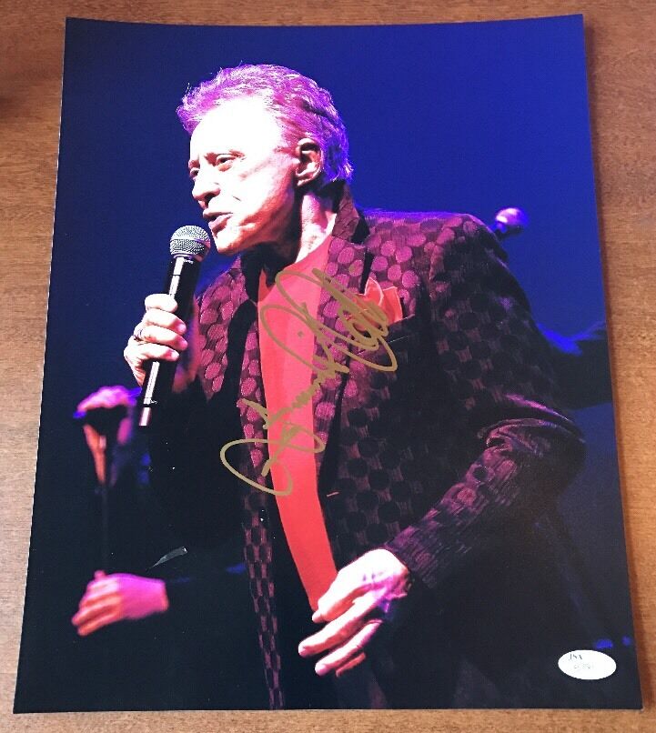 Frankie Valli of Four Seasons REAL hand SIGNED 11x14 COLOR Photo Poster painting JSA COA