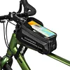 Bicycle Phone Front Frame Bag Waterproof Bike Phone Mount Pouch Bike Accessories