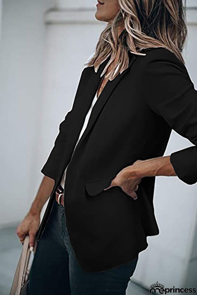 Casual Turndown Collar Coat