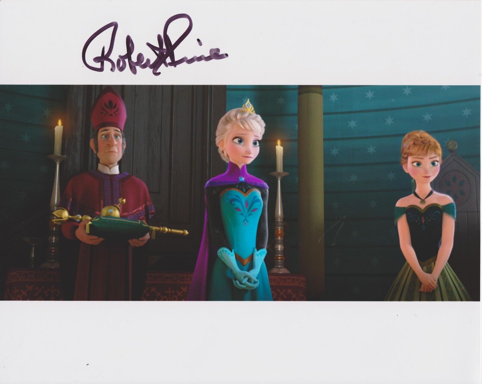 Robert Pine Signed 8x10 Photo Poster painting - Walt Disney's FROZEN - RARE!!!