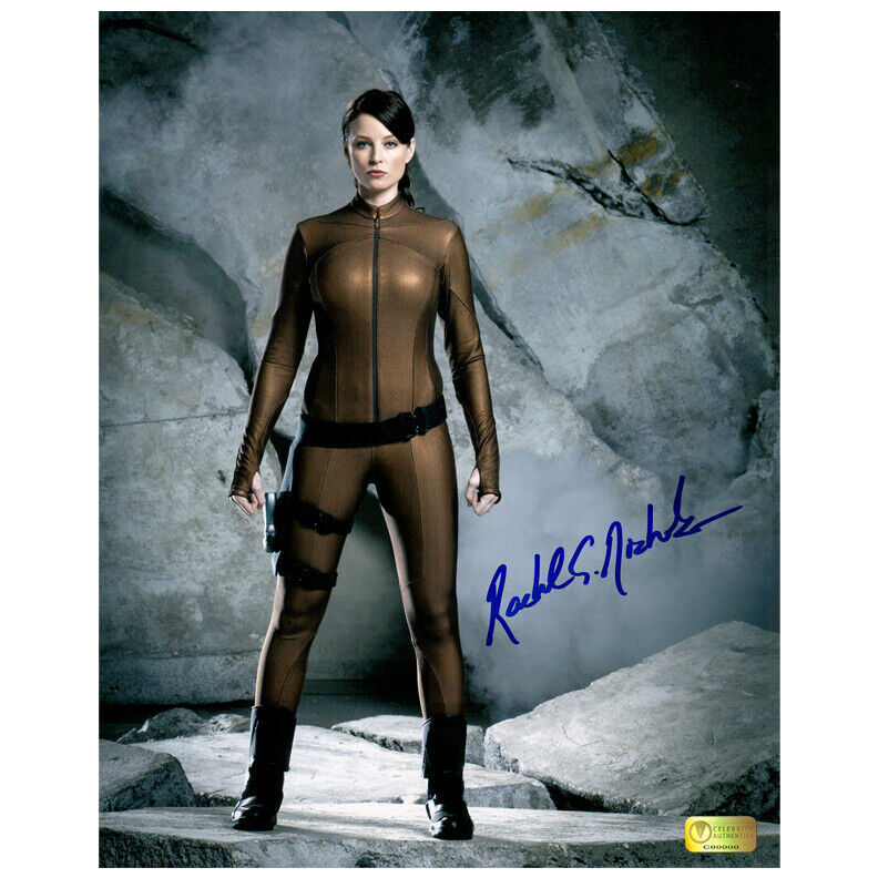 Rachel Nichols Autographed Continuum Kiera Cameron On Set 8x10 Photo Poster painting