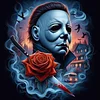 Halloween-Filme - runder Bohrer Diamantmalerei - 40*40cm