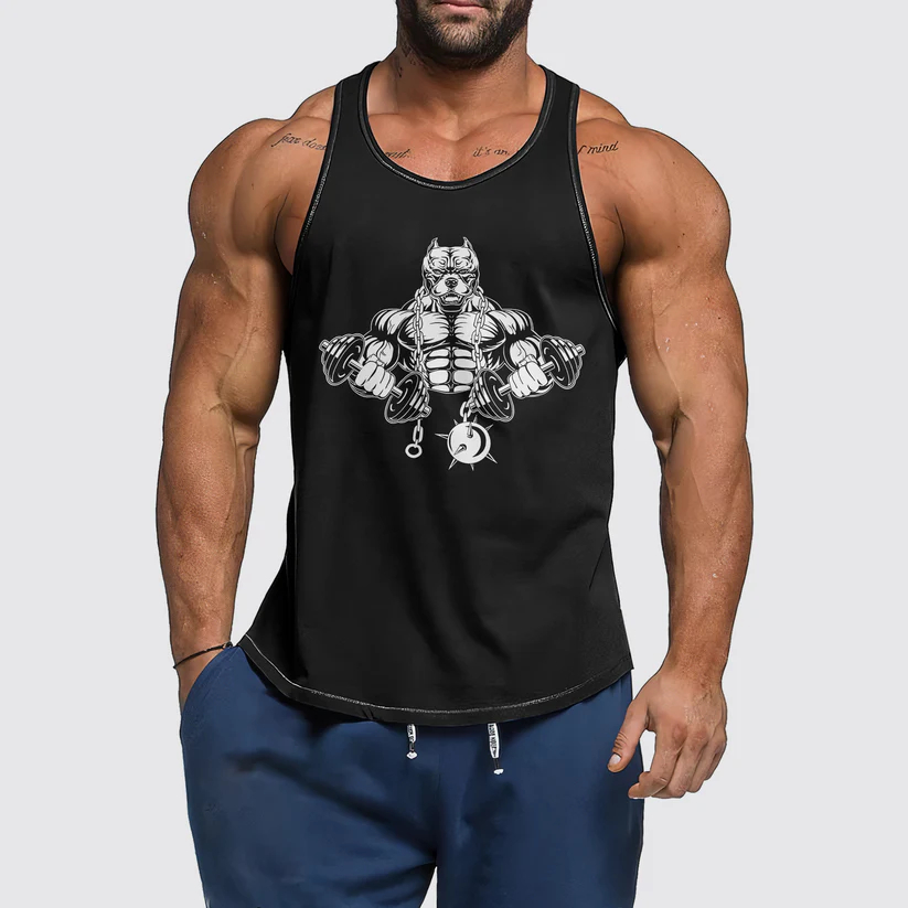 Men's Printed Fitness Tank Top