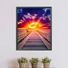 (40*50cm)DIY Round Partial AB Drill Diamond Painting - Sunset Boulevard