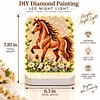 DIY Diamond Art LED Night Light &ndash; Light-Up Table Decor, Double-Sided Printed DIY Crystal Pearl Painting Decoration for Holiday & Gifts(horse)