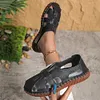 Gioiacombo&trade; Nuovi sandali cavi casual in pelle da donna
