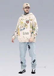 Saint Michael SM Graffiti Hoodie