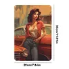 [Grande Taille]Pin up girl - Panneaux en &eacute;tain m&eacute;tallique(30*40cm)