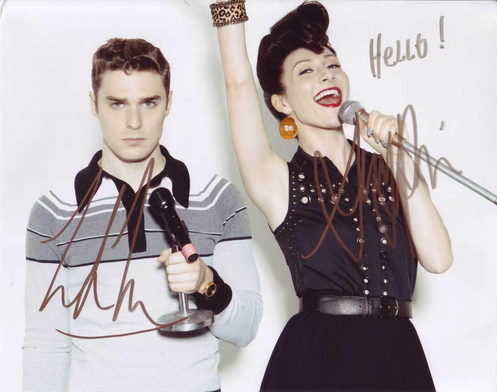 Karmin In-Person AUTHENTIC Autographed group Photo Poster painting signed by both SHA #20078