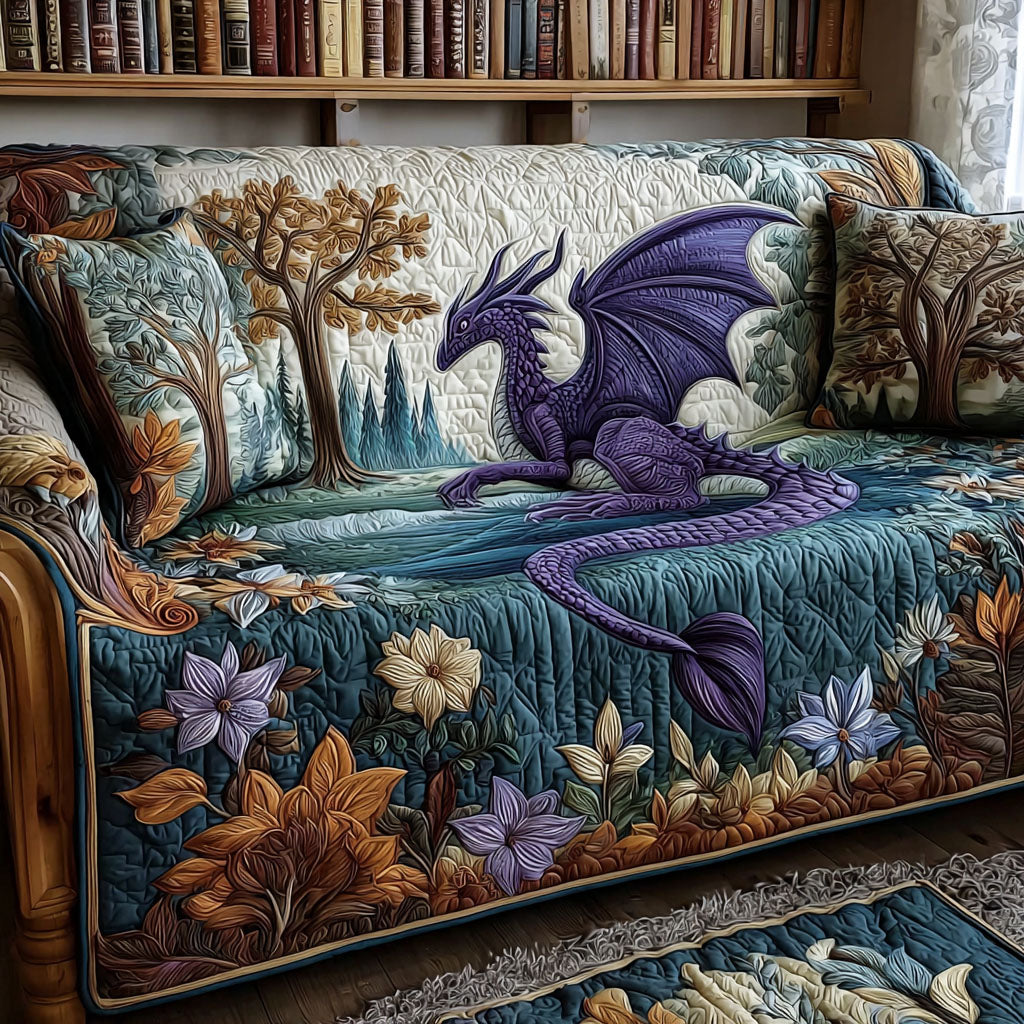 Wings of Legend Quilted Sofa Cover NCU0PT9753 everthome