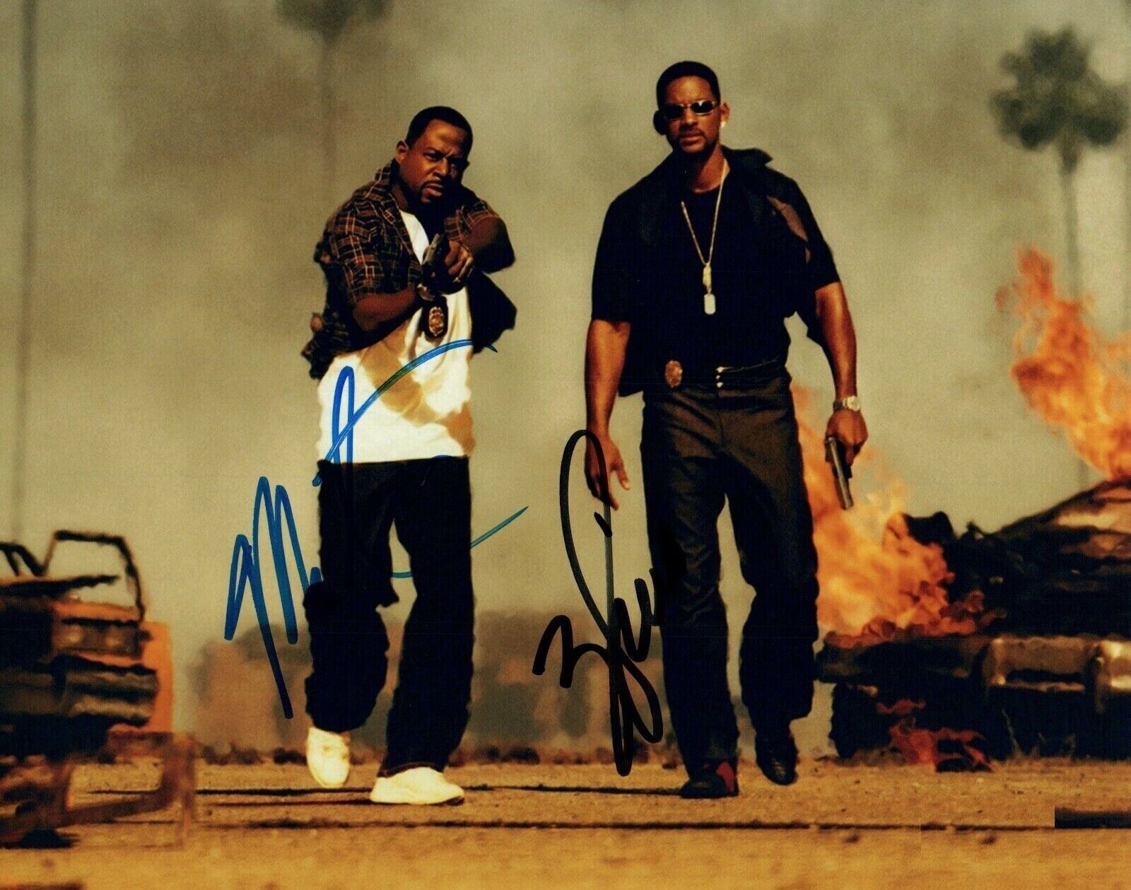 Will Smith / Martin Lawrence Autographed Signed 8x10 Photo Poster painting ( Bad Boys ) REPRINT