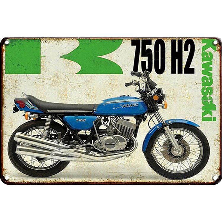 Kawasaki Motorcycle - Vintage Tin Signs/Wooden Signs - 8*12Inch/12*16Inch