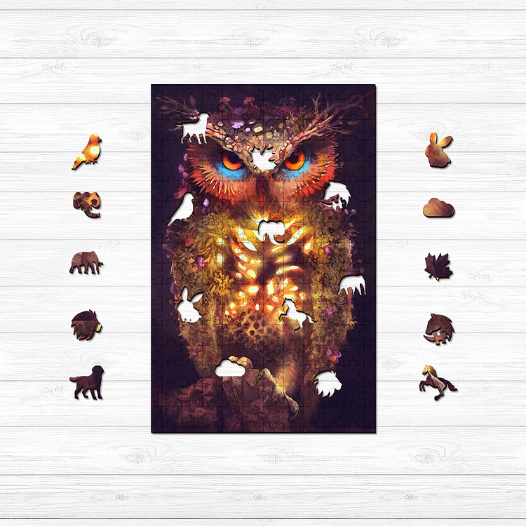 Ericpuzzle™ Ericpuzzle™Magic Owl Wooden Jigsaw Puzzle