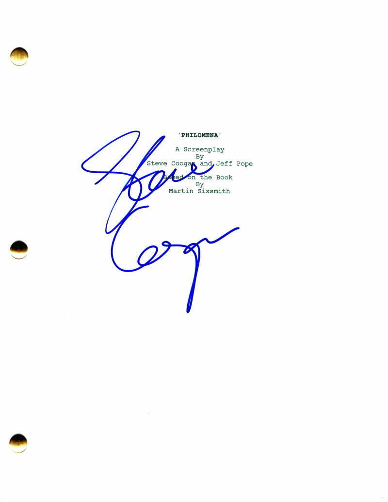 STEVE COOGAN SIGNED AUTOGRAPH - PHILOMENIA FULL MOVIE SCRIPT - STAN & OLLIE