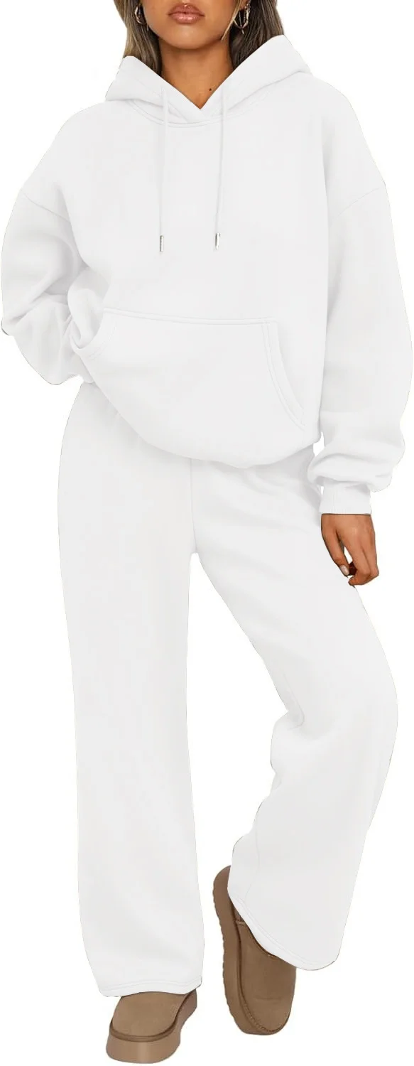 2025 new autumn and winter hooded sweatshirt and trousers suit