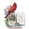 Diamond Painting Wooden Christmas Cardinal Atmosphere Desktop Decor Ornaments For Christmas Gifts