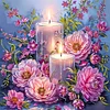 Diamond Painting -DIY Partial AB Round Drill Peony(45x45cm)