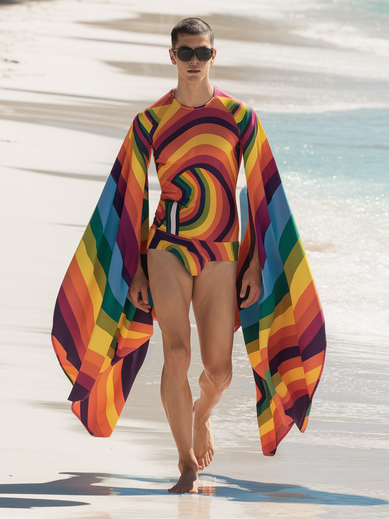Rainbow Unique Swimsuit