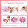 DIY Lotus Flower Diamond Painting Candle Holder Acrylic Three-Dimensional Aromatherapy Rack Home Decor Gift