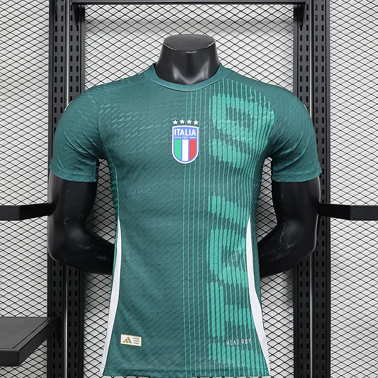 2024 Player Edition Italy Green Special Edition Football Jersey