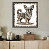 Diamond Painting -DIY Round Drill Stone Art Dog(40x40cm)