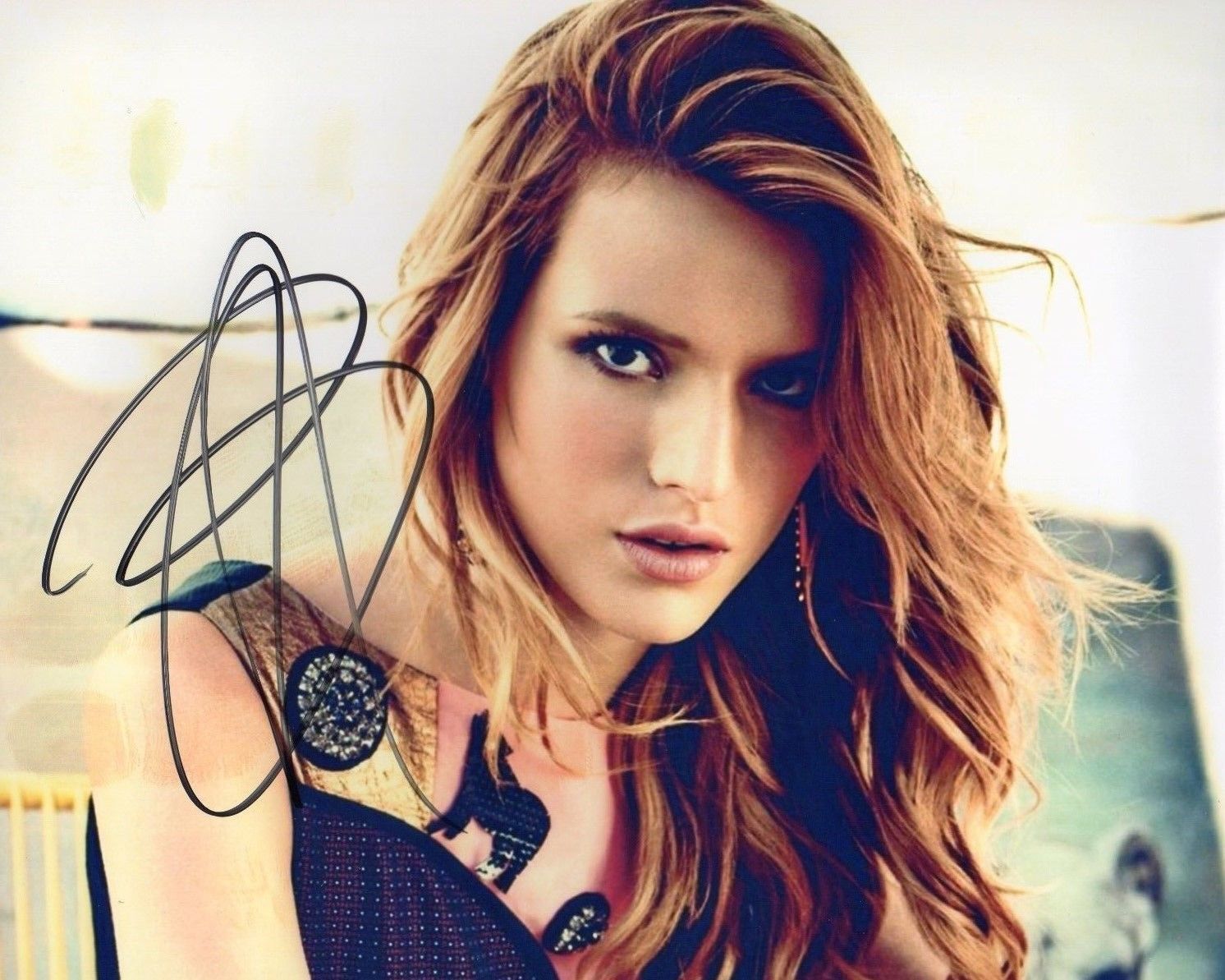 BELLA THORNE AUTOGRAPHED SIGNED A4 PP POSTER Photo Poster painting PRINT 12