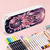 DIY Diamond Painting Pencil Case for Pens Brushes Accessories Travel Pencil Case