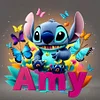 Stitch - DIY Personalisiert Disney Namen Voller Diamant Malerei
